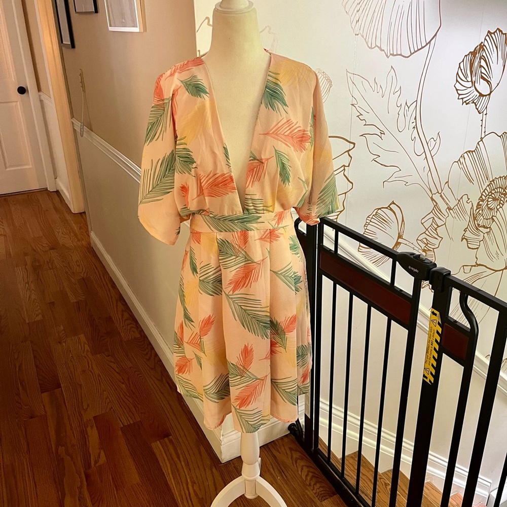 Light tropical summer dress, size XXL